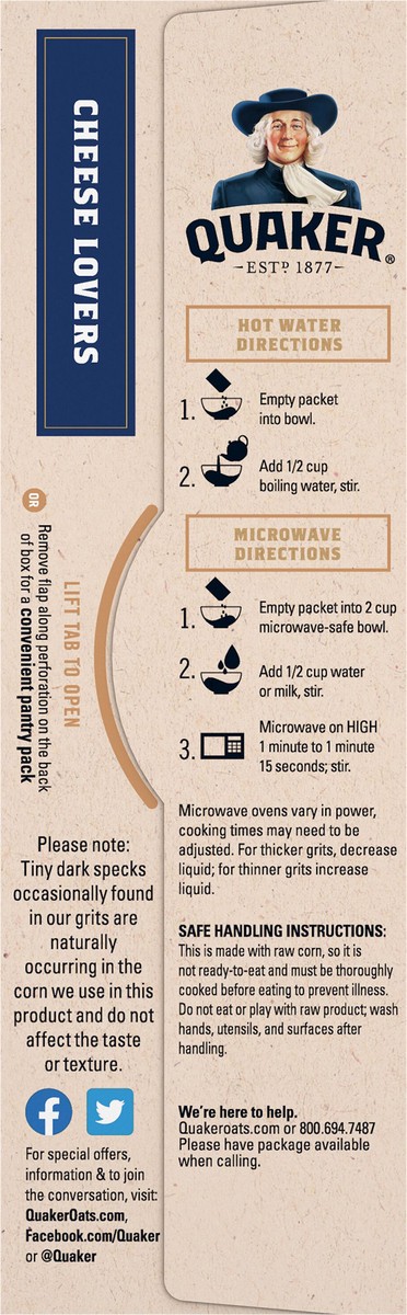 slide 6 of 6, Quaker Instant Grits Variety 9.8 Oz 10 Count, 10 ct
