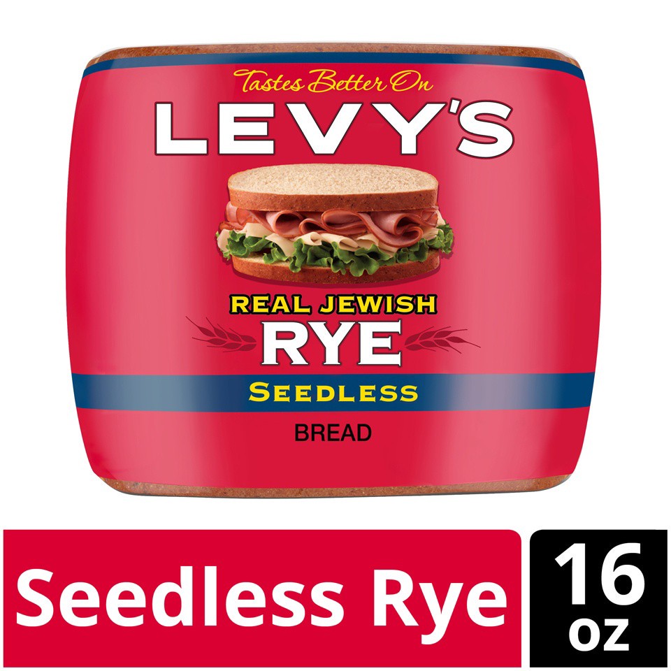 slide 7 of 9, Levy's Seedless sliced bread Rye Bread, 16 oz, 16 oz