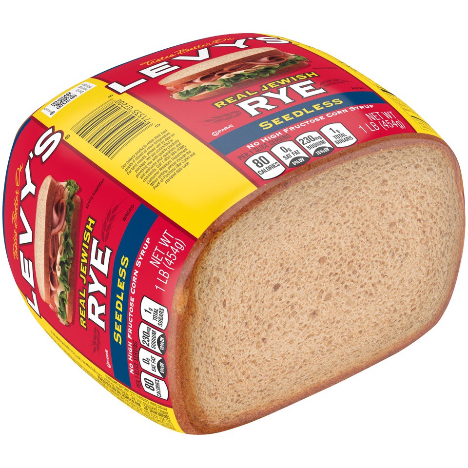 slide 9 of 9, Levy's Seedless sliced bread Rye Bread, 16 oz, 16 oz