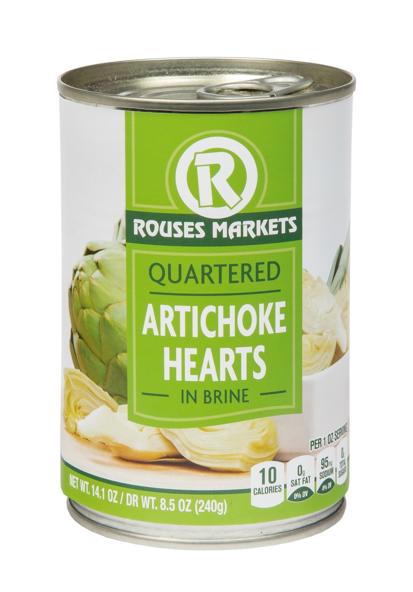 slide 1 of 1, Rouses Quartered Artichoke Hearts, 13.75 oz