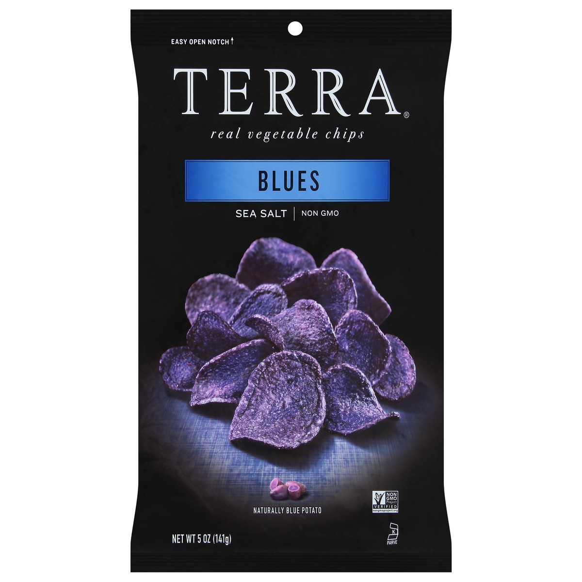 slide 1 of 9, Terra Sea Salt Real Blues Vegetable Chips 5 oz, 5 oz