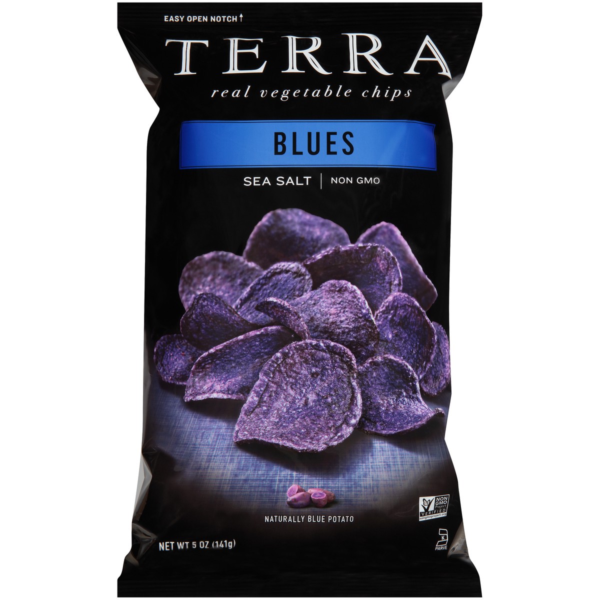 slide 6 of 9, Terra Sea Salt Real Blues Vegetable Chips 5 oz, 5 oz