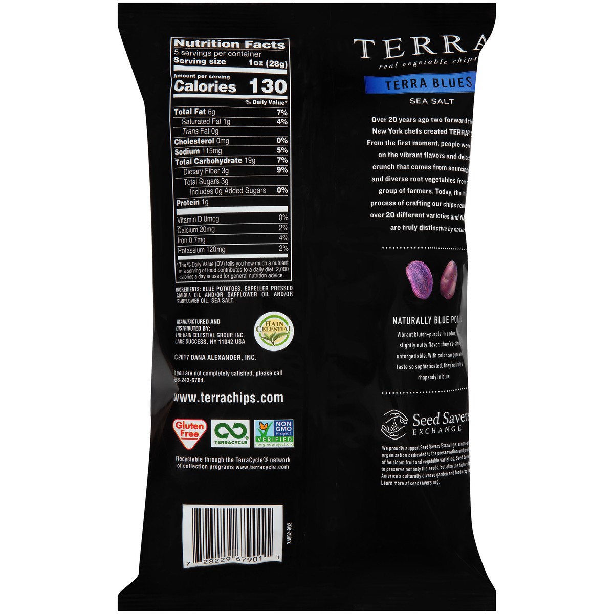 slide 7 of 9, Terra Sea Salt Real Blues Vegetable Chips 5 oz, 5 oz
