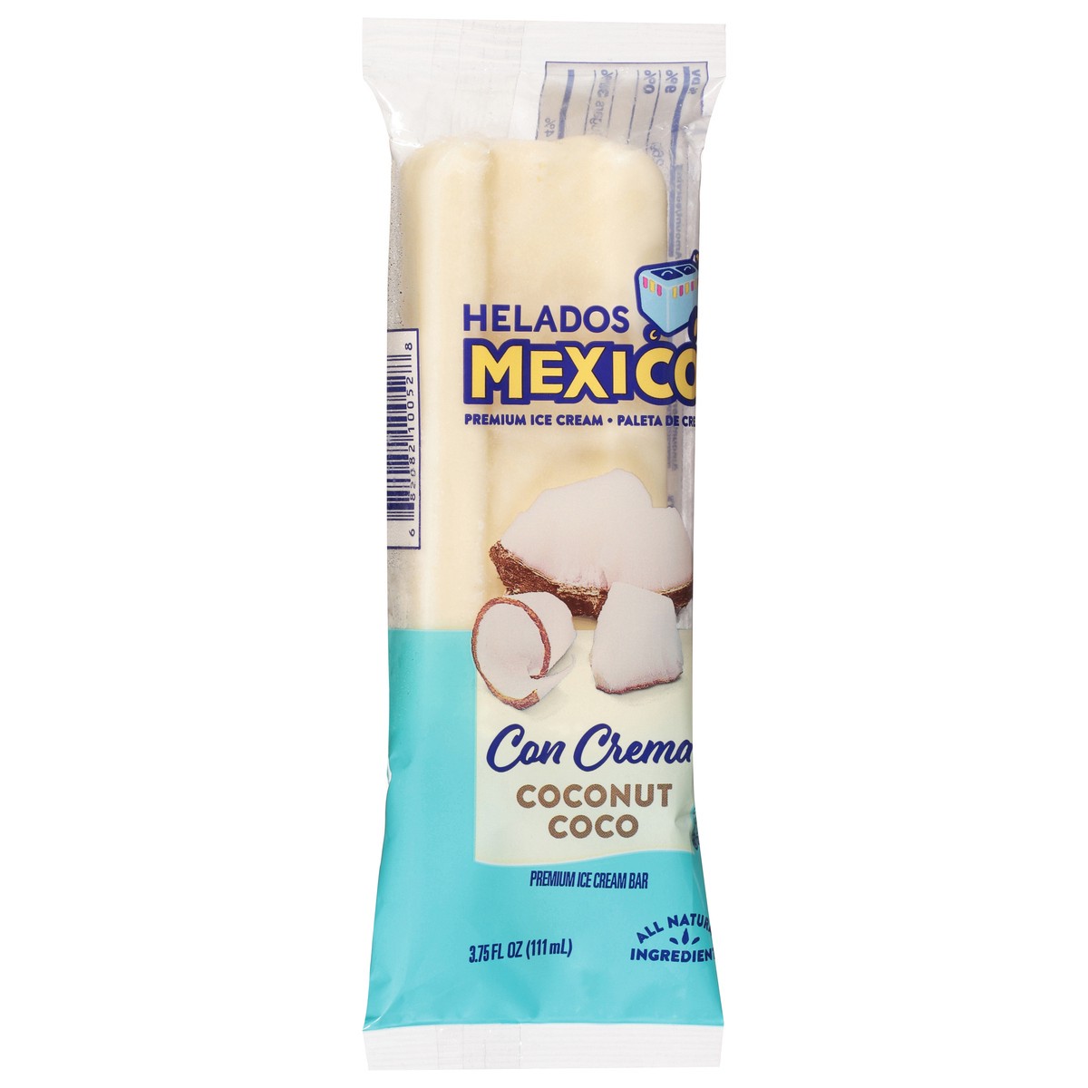 slide 3 of 9, Helados Mexico Premium Coconut Ice Cream Bar 3.75 fl oz, 3.75 fl oz