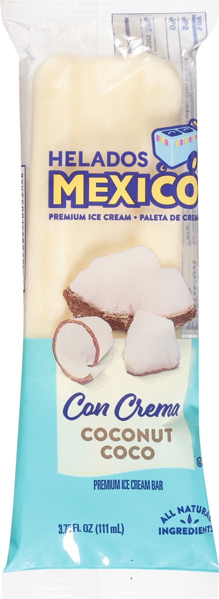 slide 9 of 9, Helados Mexico Premium Coconut Ice Cream Bar 3.75 fl oz, 3.75 fl oz