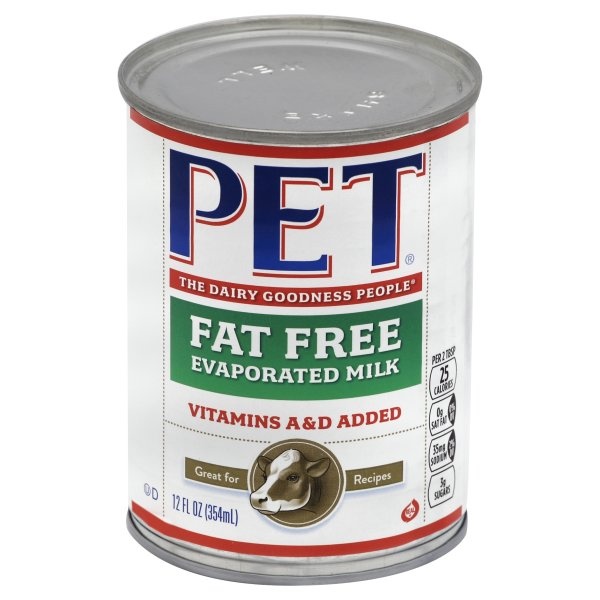 slide 1 of 1, PET Dairy Evaporated Milk, Fat Free, 12 oz