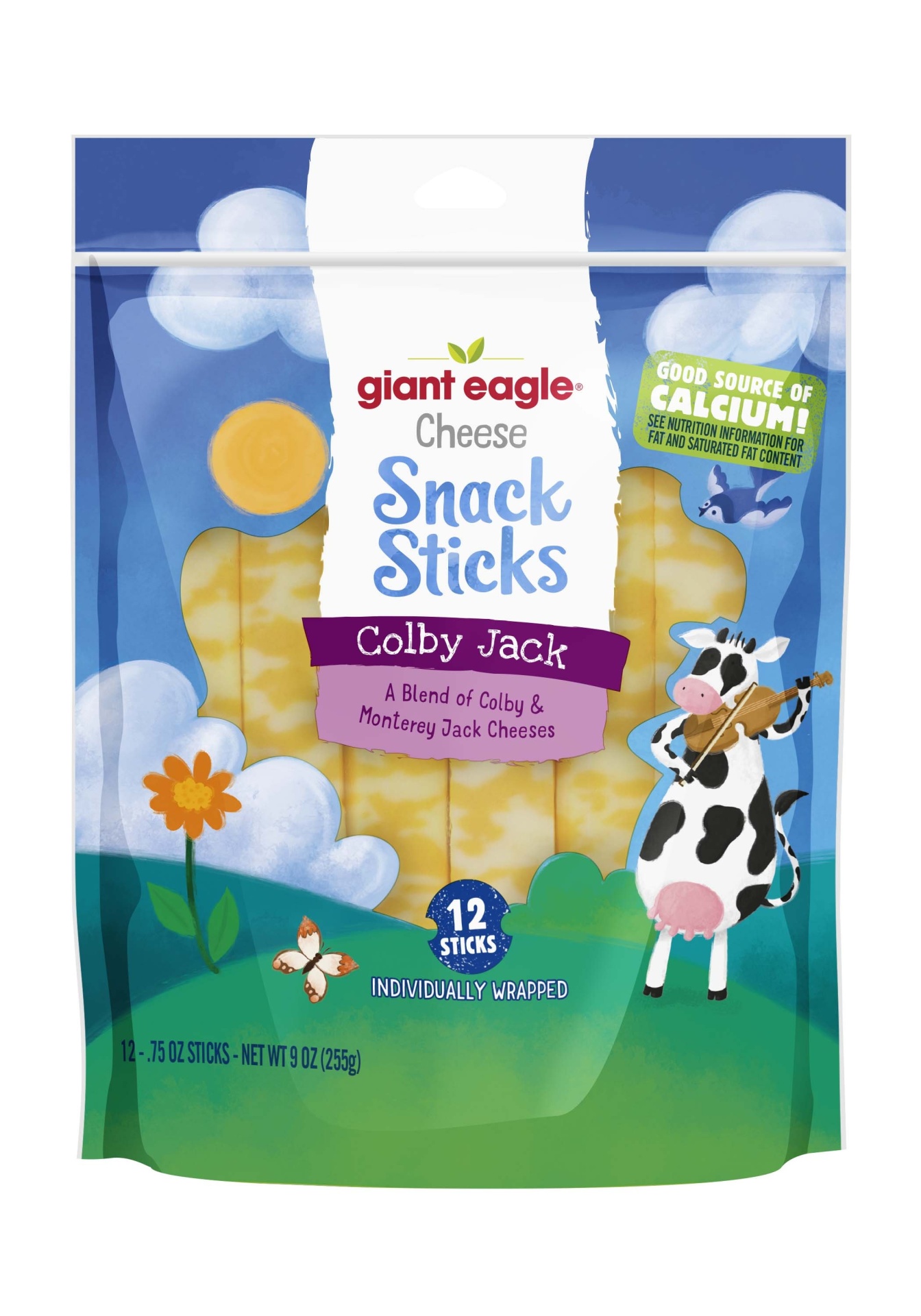 slide 1 of 1, Giant Eagle Colby Jack Cheese Sticks, 9 oz