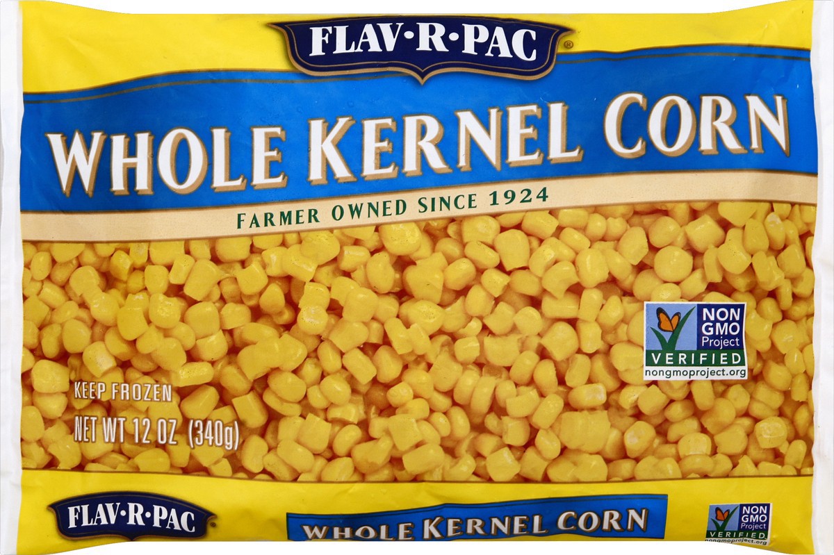 slide 4 of 7, Flav-R-Pac Corn 12 oz, 12 oz