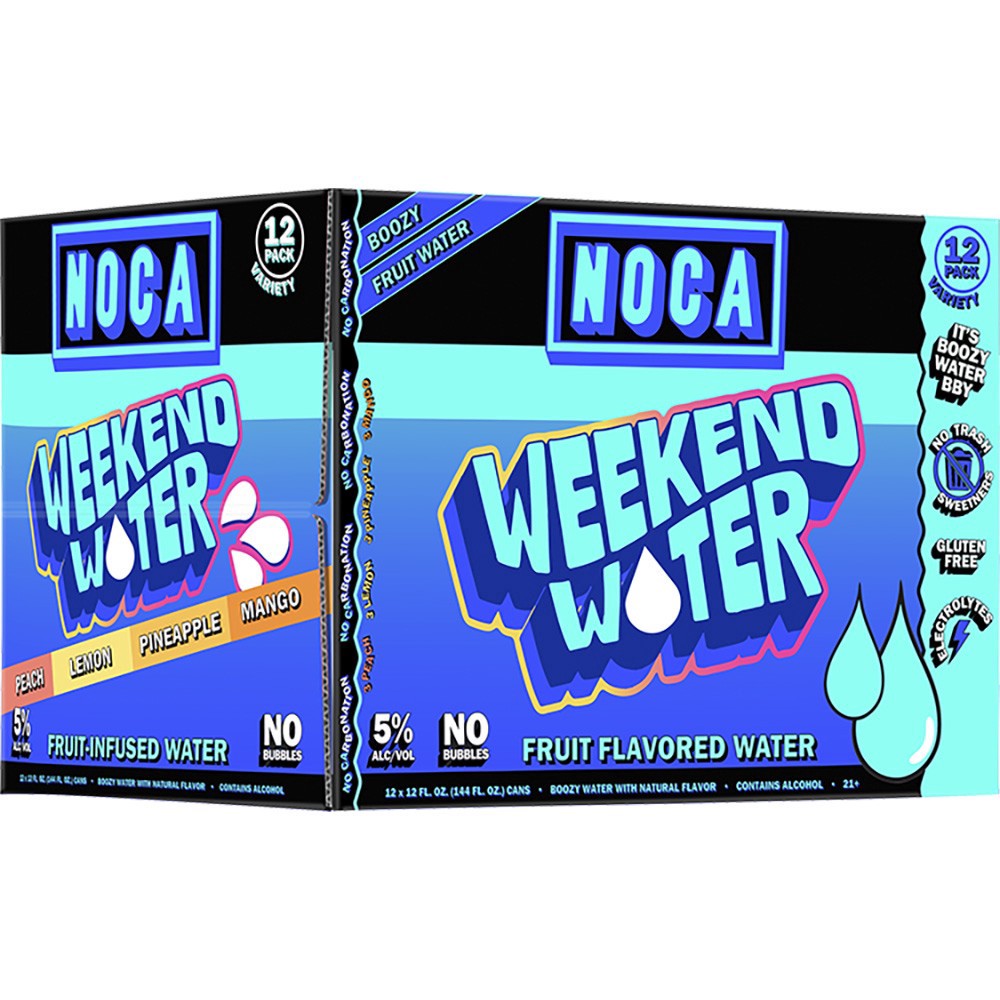 slide 1 of 1, Noca Weekend Water Variety, 12 ct; 12 oz