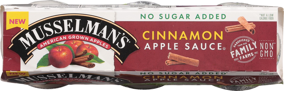 slide 7 of 12, Musselman's No Sugar Added Cinnamon Apple Sauce 6 - 4 oz Cups, 6 ct