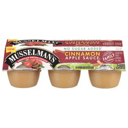 Musselman's No Sugar Added Cinnamon Apple Sauce 6 - 4 oz Cups