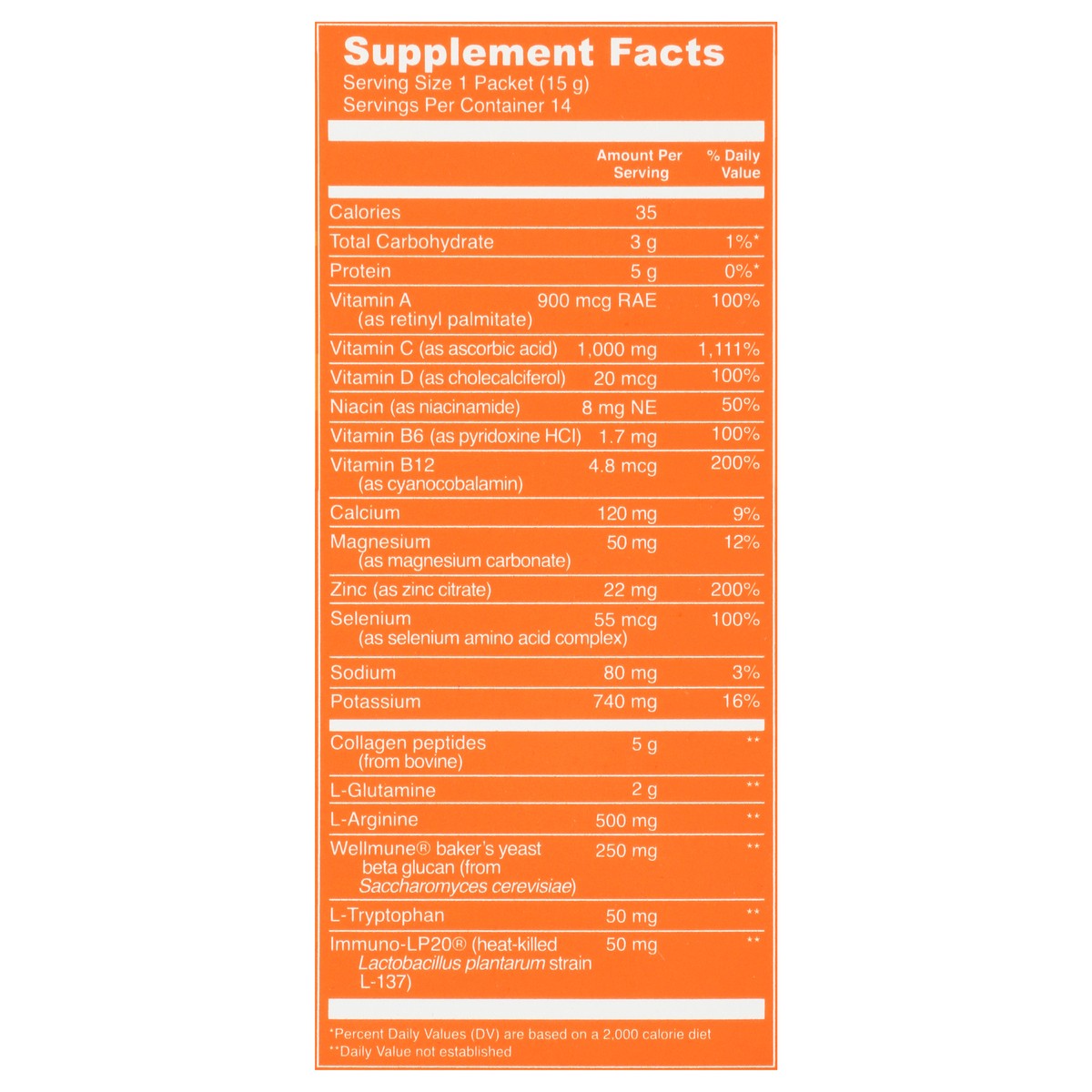 slide 6 of 12, Vital Proteins Vitality Clementine Immune Booster 14 ea, 14 ct