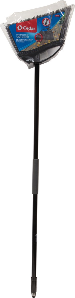 slide 1 of 6, O-Cedar Power Corner Outdoor Large Broom, 1 ct