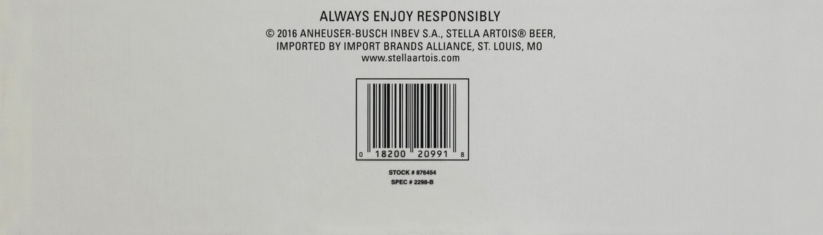 slide 4 of 6, Stella Artois Gift Pack 1 ea, 1 ct