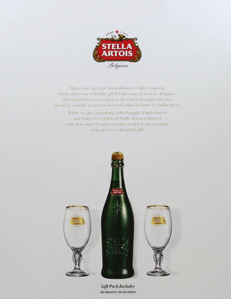 slide 6 of 6, Stella Artois Gift Pack 1 ea, 1 ct