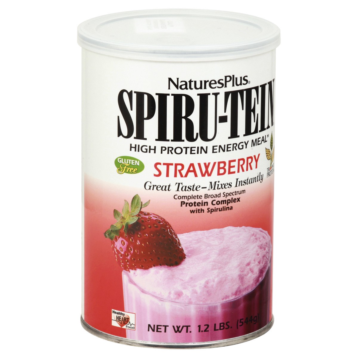 slide 2 of 10, Nature's Plus Spiru-Tein High Protein Strawberry Energy Meal, 1.2 lb