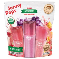 Jonny Pops Organic Ice Pops 24Ct