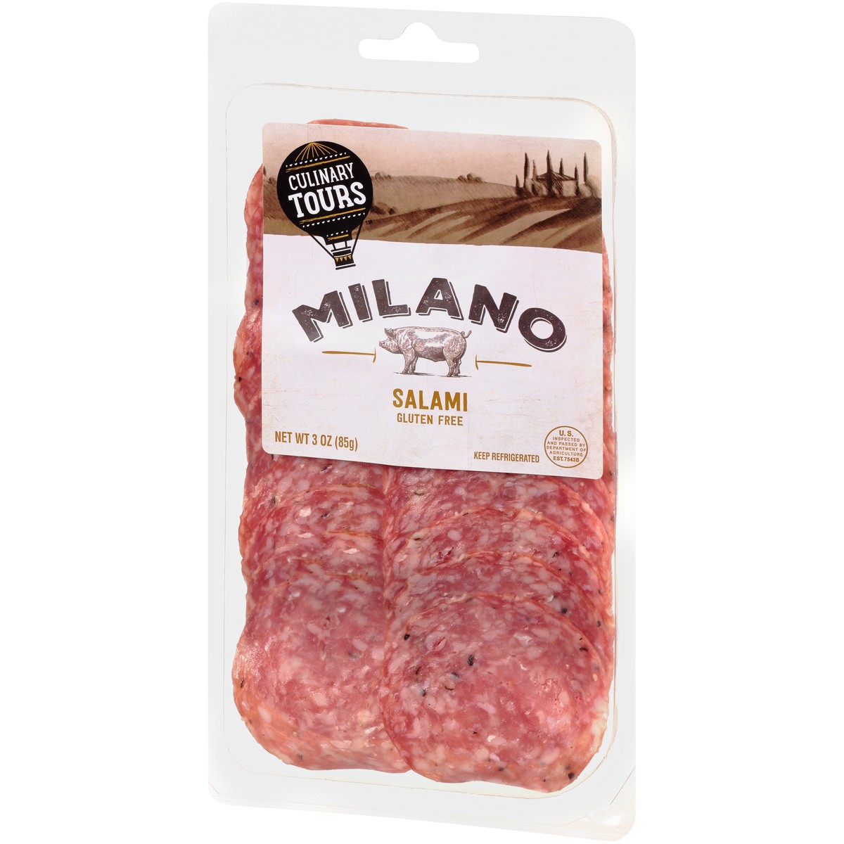 slide 3 of 4, Culinary Tours Milano Salami, 3 oz
