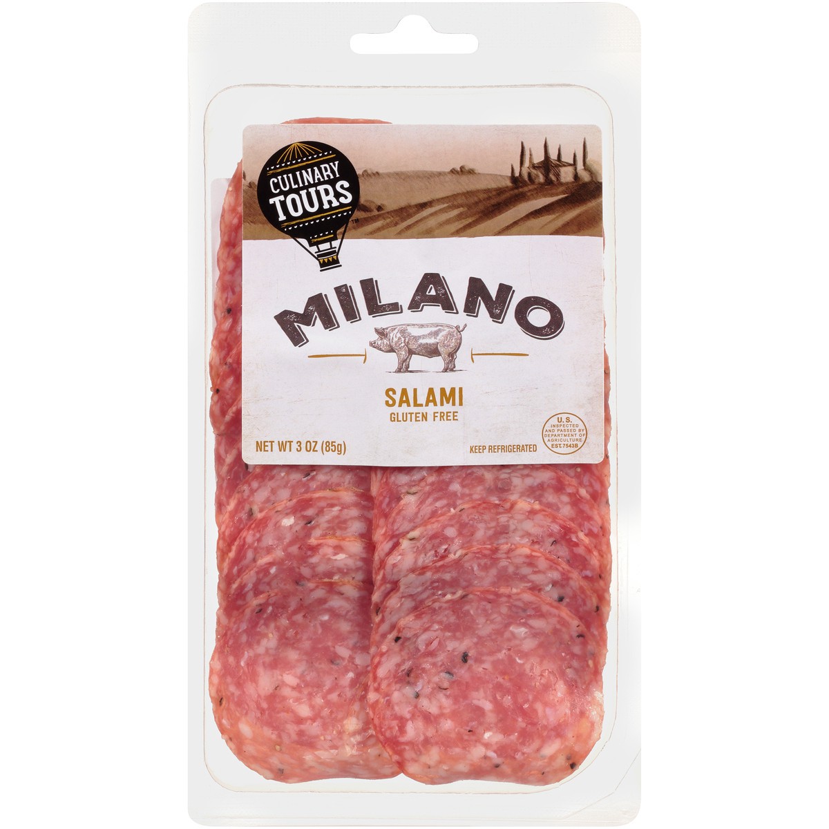 slide 1 of 4, Culinary Tours Milano Salami, 3 oz