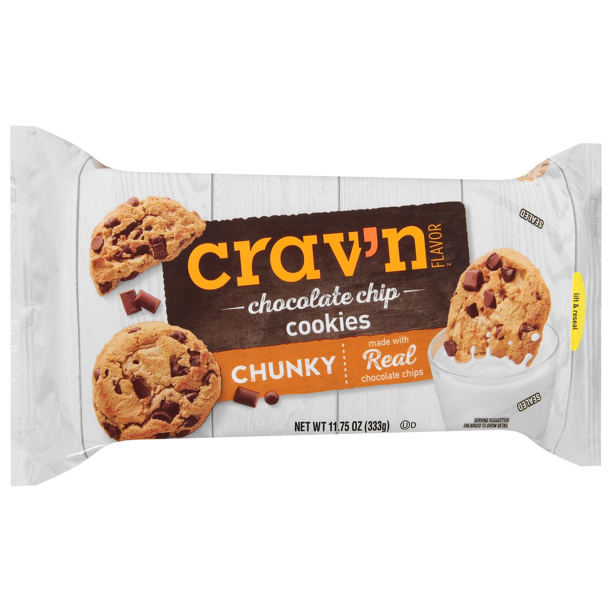 slide 2 of 9, Crav'n Flavor Chunky Chocolate Chip Cookies 11.75 oz, 11.75 oz