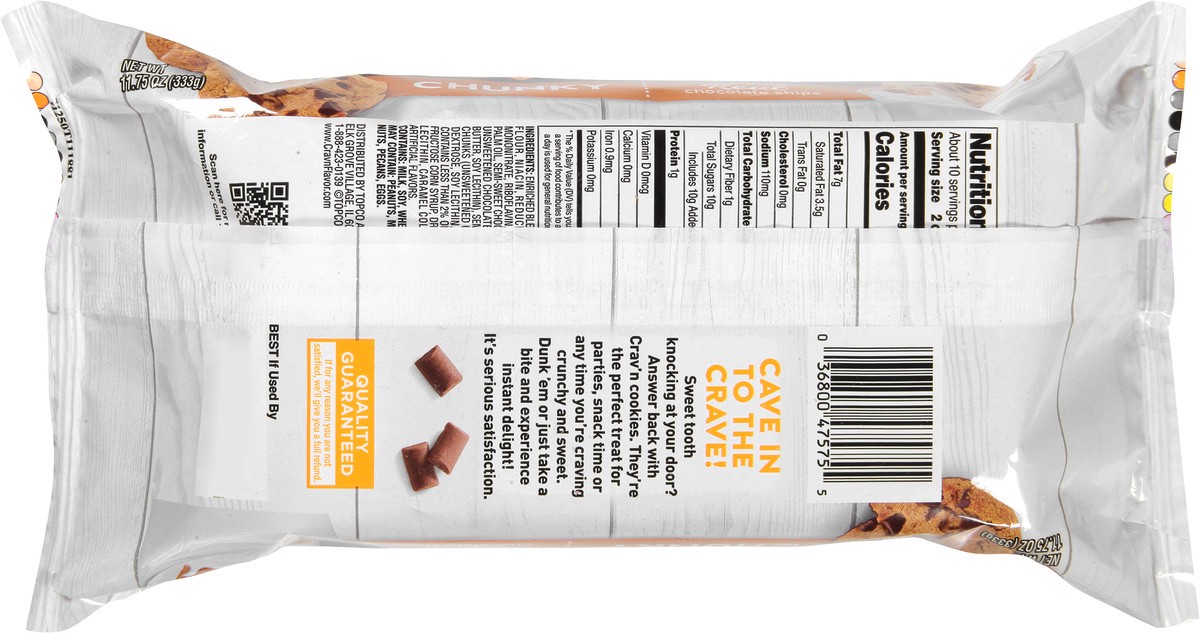 slide 5 of 9, Crav'n Flavor Chunky Chocolate Chip Cookies 11.75 oz, 11.75 oz