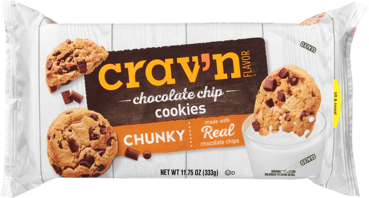 slide 6 of 9, Crav'n Flavor Chunky Chocolate Chip Cookies 11.75 oz, 11.75 oz