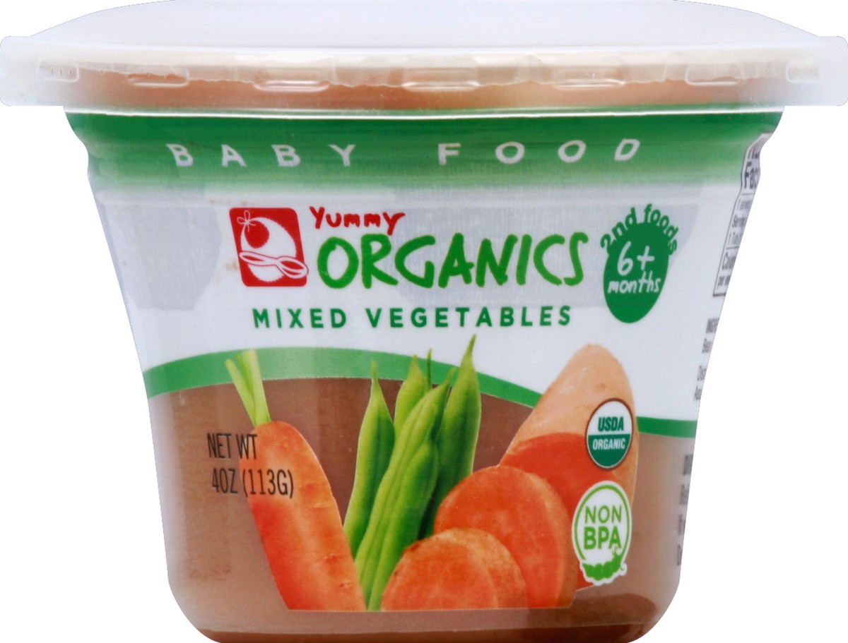 slide 2 of 3, Yummy Organics Baby Food 4 oz, 4 oz