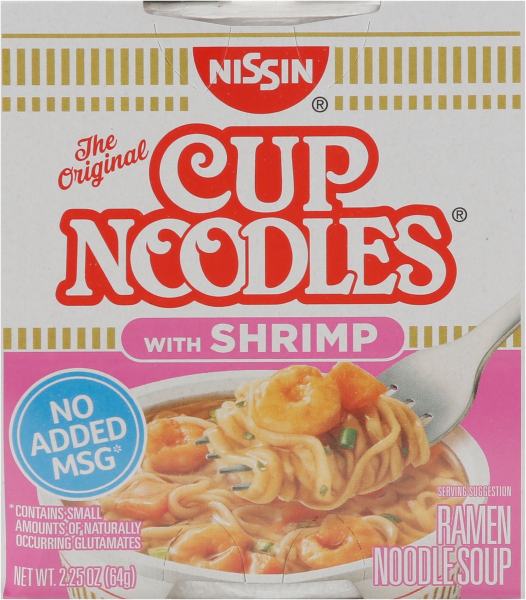 slide 7 of 9, Nissin Cup Noodles with Shrimp Ramen Noodle Soup 2.25 oz, 2.25 oz