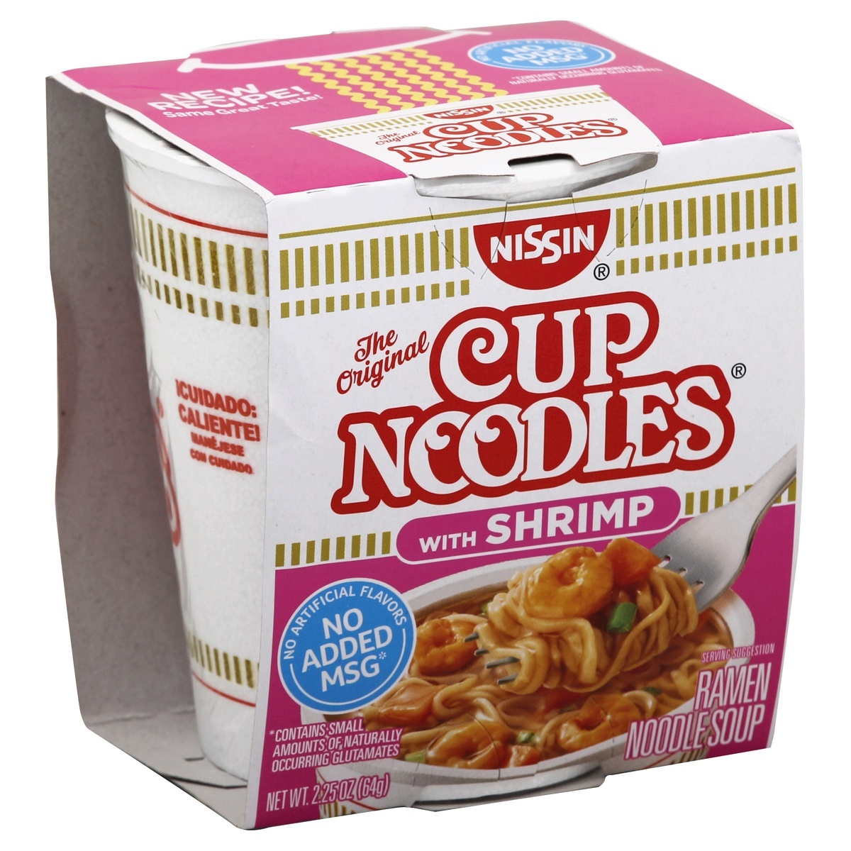 slide 1 of 8, Nissin Cup Noodles Shrimp Ramen Noodle Soup 2.25 oz, 2.25 oz