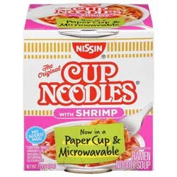Nissin Cup Noodles with Shrimp Ramen Noodle Soup 2.25 oz