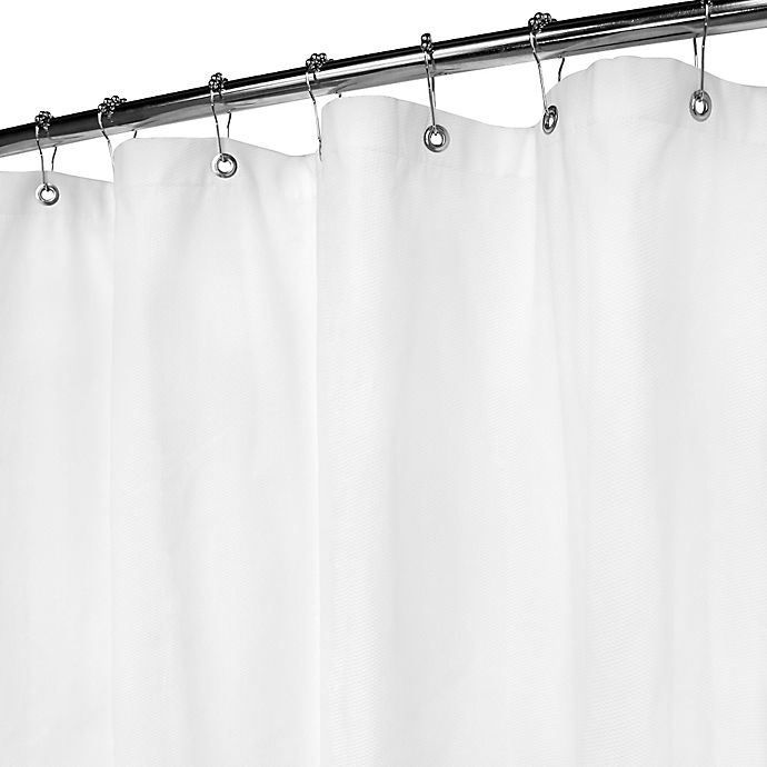 slide 1 of 1, Park B. Smith Natural Pique Stall Shower Curtain - White, 54 in x 78 in