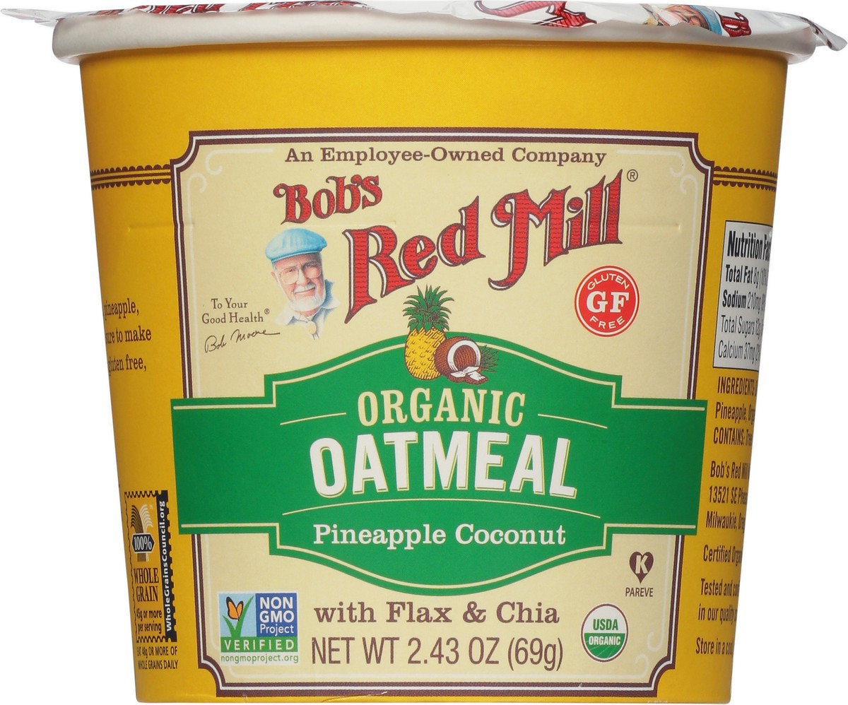 slide 9 of 11, Bob's Red Mill Organic Pineapple Coconut Oatmeal Cup, 2.43 oz