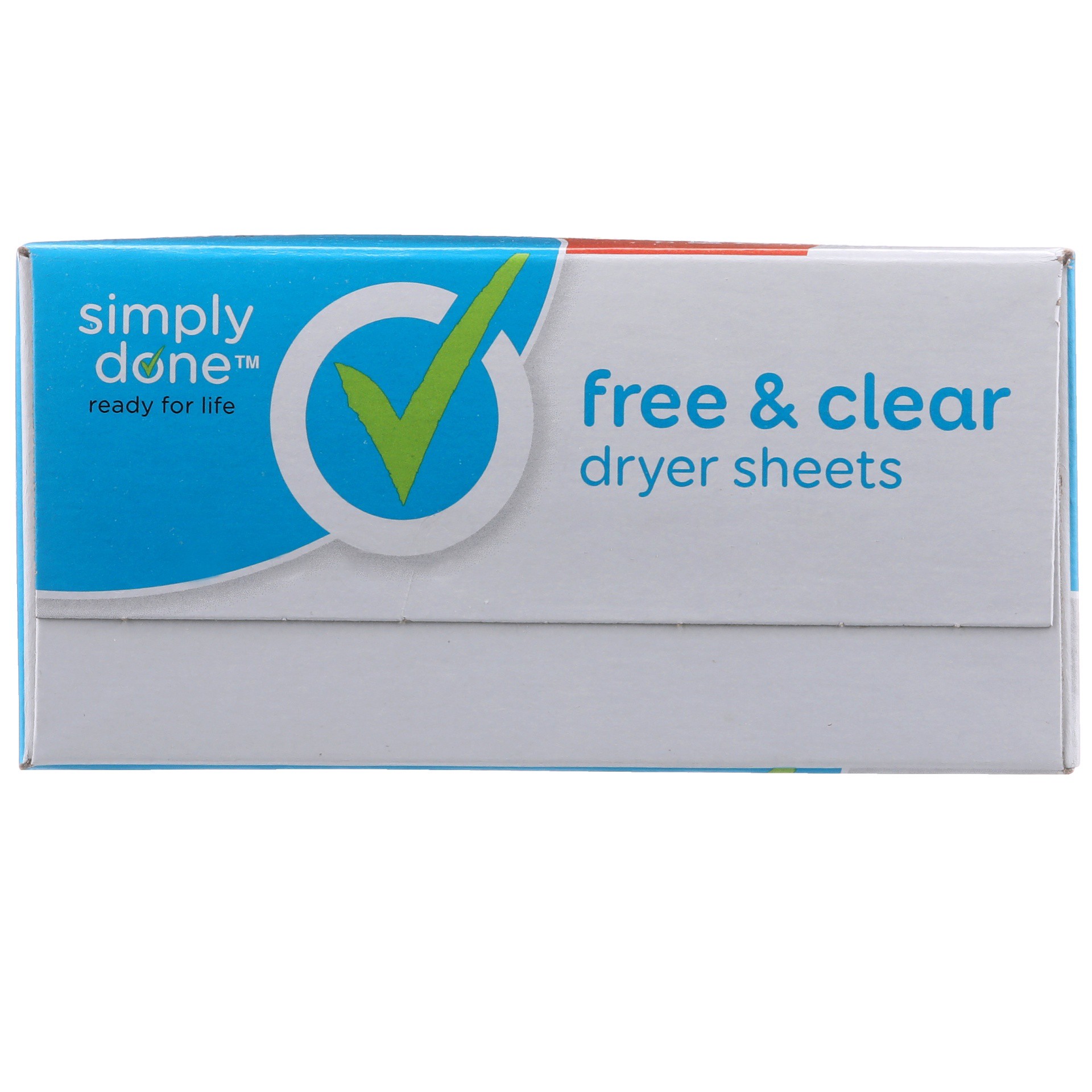 slide 2 of 6, Simply Done Free Clear Dryer Sheets, 80 ct