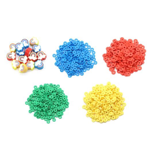 slide 1 of 3, Rainbow Clay Bead Sample Pack By Creatology, 1 ct
