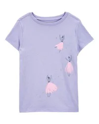 Carter's Kid Ballerina Short-Sleeve Tee - Purple Purple S