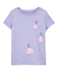 Carter's Kid Ballerina Short-Sleeve Tee - Purple Purple S