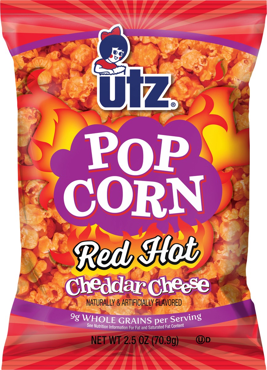 slide 3 of 7, Utz Red Hot Cheddar Popcorn, 2.5 oz