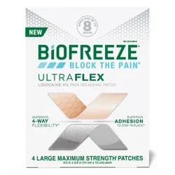 Biofreeze Flex Lidocaine Patch, 4Ct