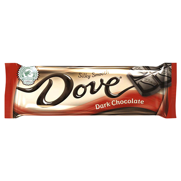 slide 1 of 1, Dove Dark Chocolate Singles Size Candy Bar, 1.3 oz