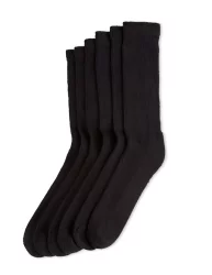 No Nonsense Mens Black Crew Sock