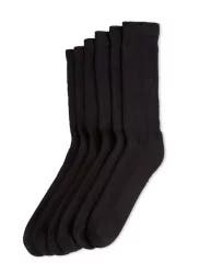 No Nonsense Mens Black Crew Sock