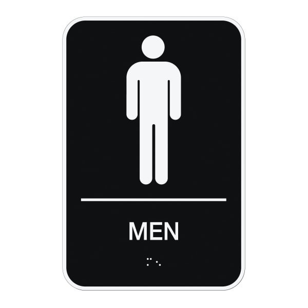 slide 2 of 2, Cosco Ada Men/Women Combo Pack Restroom Signs, 2 ct; 6 in x 9 in
