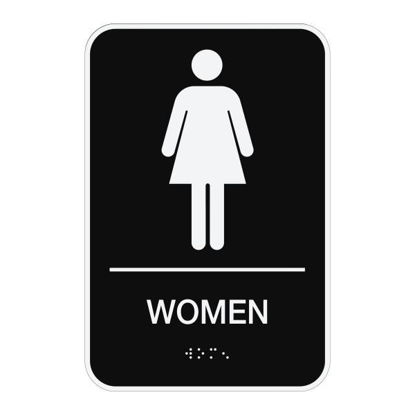 slide 1 of 2, Cosco Ada Men/Women Combo Pack Restroom Signs, 2 ct; 6 in x 9 in