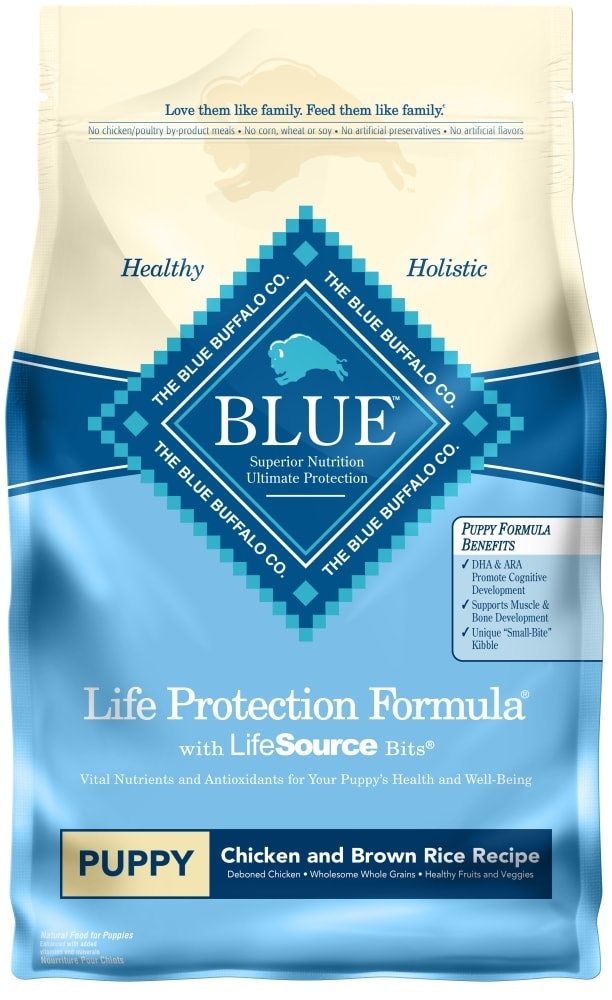 slide 1 of 1, Blue Buffalo Blue Life Protection Formula Chicken Brown Rice Puppy Food, 3 lb