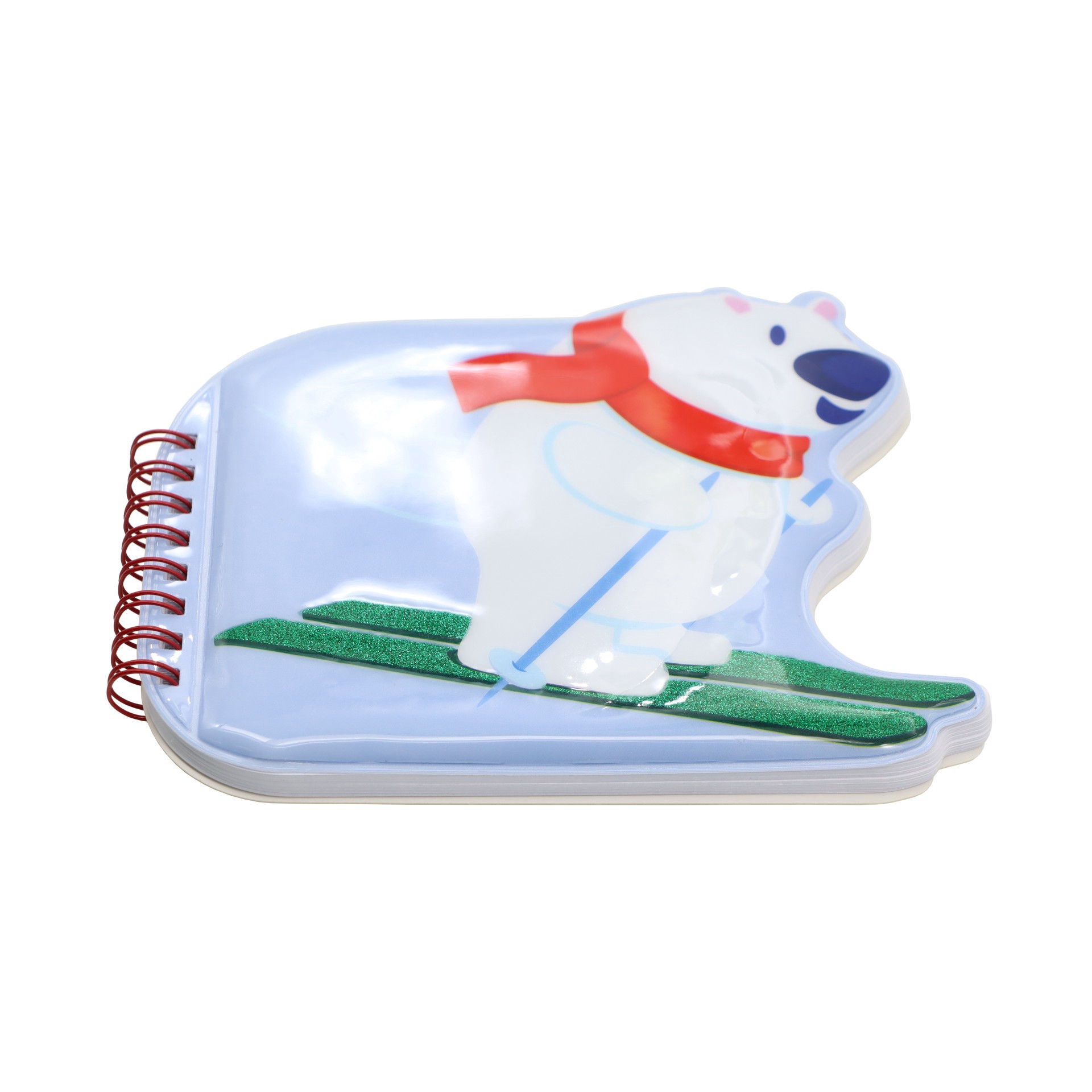 slide 3 of 3, 6.25" Polar Bear Puffer Notebook By Creatology, 6.25 in