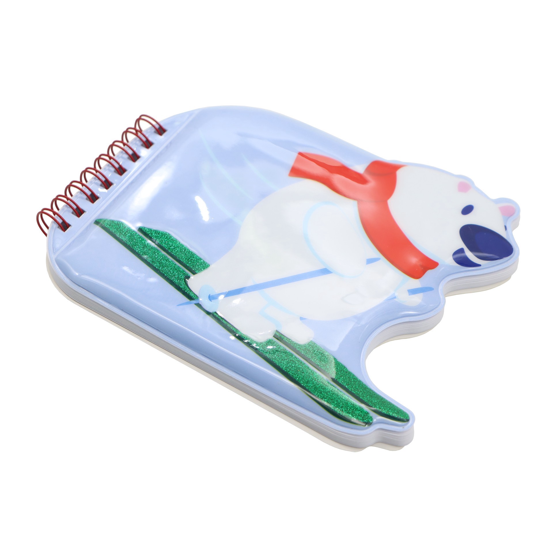 slide 2 of 3, 6.25" Polar Bear Puffer Notebook By Creatology, 6.25 in