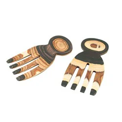 Island Bamboo Natural Salad Hands
