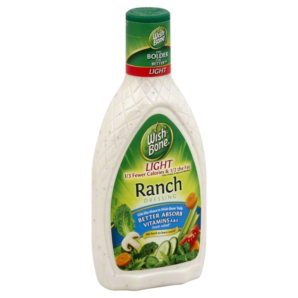 slide 1 of 1, Wish-Bone Light Ranch Dressing, 15 oz