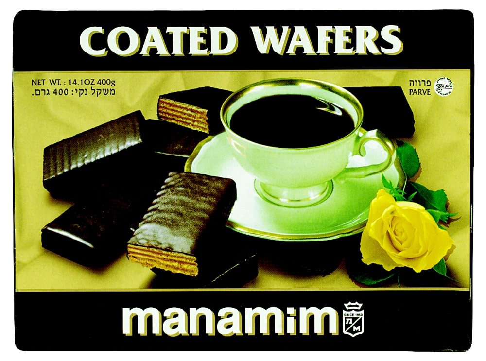 slide 1 of 1, Manamim Chocolate Coated Wafers, 14.1 oz