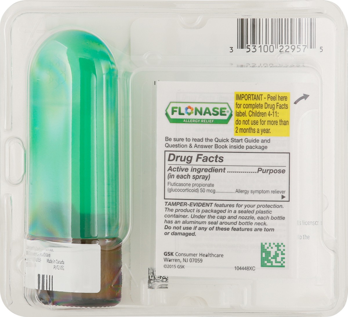 slide 9 of 10, Flonase Full Prescription Strength Non-Drowsy Allergy Relief Nasal Sprayoz, 144 ct; 0.62 oz